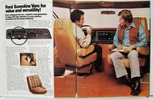 1976 Ford Econoline Vans Truck Sales Brochure REVISED Original