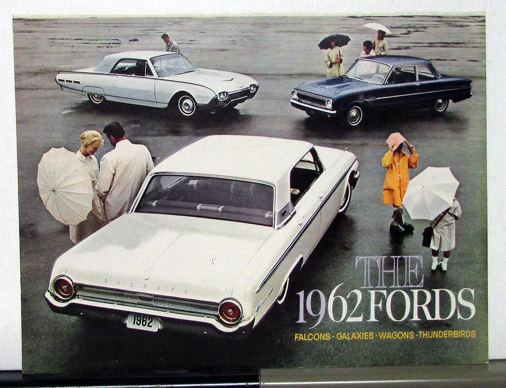 1962 Ford Falcon Galaxie Wagons Thunderbird Sales Folder