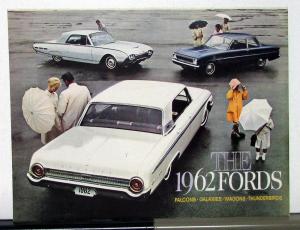 1962 Ford Falcon Galaxie Wagons Thunderbird Sales Folder
