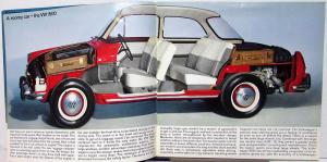 1963 Volkswagen VW 1500 Sedan & Wagon Sales Brochure Oversized Original