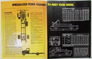 1976 Ford Van School Bus Motor Home Parcel Delivery Chassis Models Sales Folder