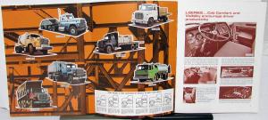 1977 Ford Dump Mixer Construction Truck Dealer Brochure Selection Shts Orig