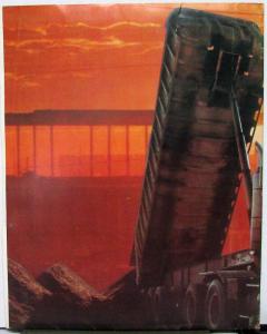 1977 Ford Dump Mixer Construction Truck Dealer Brochure Selection Shts Orig