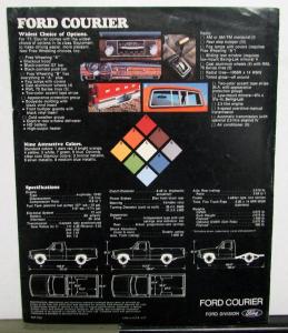 1977 Ford Courier Pickup Truck Sales Folder Brochure Original
