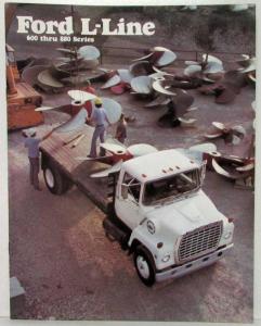 1977 Ford L-Line Truck Medium Heavy Duty Series 600 thru 880 Sales Brochure Orig