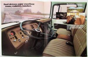 1977 Ford L-Line Truck Medium Heavy Duty Series 600 thru 880 Sales Brochure Orig