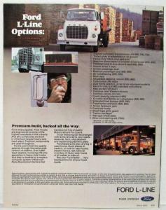 1977 Ford L-Line Truck Medium Heavy Duty Series 600 thru 880 Sales Brochure Orig