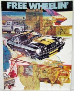 1977 Ford Mustang Pickup Truck 4x4 Pinto TBird Free Wheelin Sales Brochure Orig