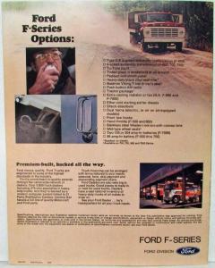 1977 Ford F 500 thru 7000 Series Trucks Sales Brochure Original