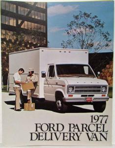 1977 Ford Parcel Delivery Van Chassis Series E 250 350 Truck Sales Folder Orig
