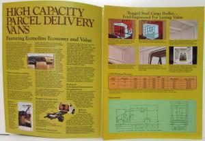 1977 Ford Parcel Delivery Van Chassis Series E 250 350 Truck Sales Folder Orig