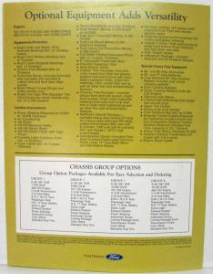 1977 Ford Parcel Delivery Van Chassis Series E 250 350 Truck Sales Folder Orig