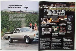 1977 Ford Ranchero GT 500 Squire Pickup Truck Sales Folder Original