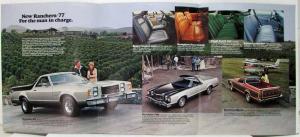 1977 Ford Ranchero GT 500 Squire Pickup Truck Sales Folder Original