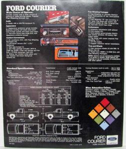 1978 Ford Courier Pickup Truck Sales Folder Brochure Original