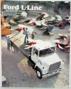 1978 Ford L-Line 600 thru 800 Series Med Heavy Truck Sales Brochure Original