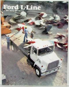 1978 Ford L-Line 600 thru 800 Series Med Heavy Truck Sales Brochure Original