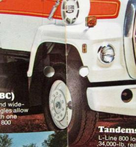 1978 Ford L-Line 600 thru 800 Series Med Heavy Truck Sales Brochure Original