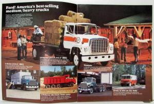 1978 Ford L-Line 600 thru 800 Series Med Heavy Truck Sales Brochure Original