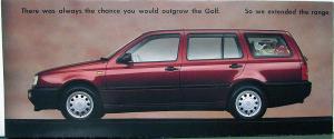 1981 Volkswagen VW Golf CL & GL Station Wagon Sales Folder United Kingdom Market