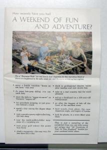 1962 Ford Times 52 Vacation A Year In New England Booklet And Brochure
