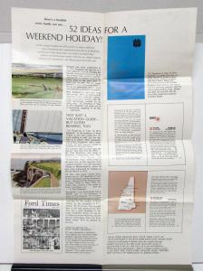1962 Ford Times 52 Vacation A Year In New England Booklet And Brochure