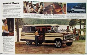 1979 Ford Club Wagons Captin Super Chateau Custom Standard Truck Sales Brochure