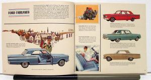 1963 Ford High Falcon Fairlane Galaxie Thunderbird Sales Brochure
