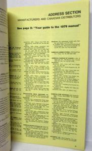 1979 Ford Mercury CANADIAN Special Truck Equipment Manual Original