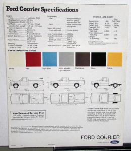 1979 Ford Courier Pickup XLT Free Wheelin Truck Sales Folder Original