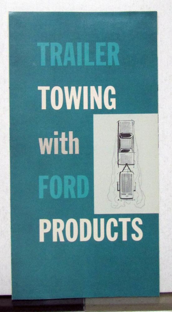 1963 Ford Trailer Towing With Products Sales Brochure