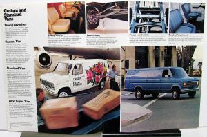 1979 Ford Econoline E-Series Van Cruising Chateau Custom Super Sales Brochure