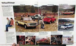 1979 Ford Pickup Truck F 100 150 250 350 Stake Platform Sales Brochure Original