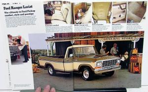 1979 Ford Pickup Truck F 100 150 250 350 Stake Platform Sales Brochure Original