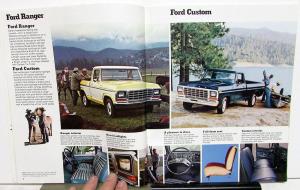 1979 Ford Pickup Truck F 100 150 250 350 Stake Platform Sales Brochure Original