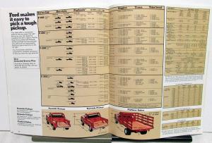 1979 Ford Pickup Truck F 100 150 250 350 Stake Platform Sales Brochure Original