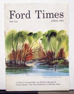 1963 Ford Times April Magazine