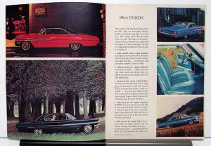 1964 Ford Falcon Thunderbird Fairlane Total Performance Sales Brochure