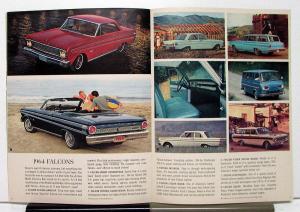 1964 Ford Falcon Thunderbird Fairlane Total Performance Sales Brochure