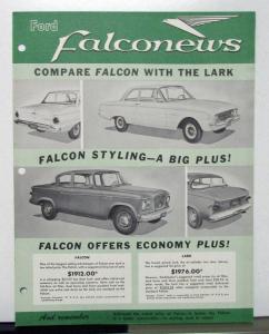 1964 Ford Falcon Compared To Lark Sales Brochure