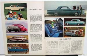1964 Ford Falcon Thunderbird Fairlane Total Performance Sales Brochure Rev 12/63
