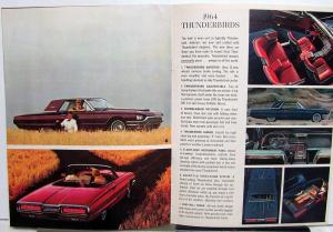 1964 Ford Falcon Thunderbird Fairlane Total Performance Sales Brochure Rev 12/63