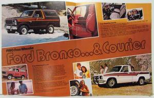 1980 Ford Free Wheelin Trucks Hottest Half-Dozen Sales Brochure Pickups Bronco