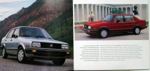 1987 Volkswagen VW Jetta GL & GLI Color Sales Brochure Original Oversized