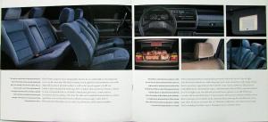 1987 Volkswagen VW Jetta GL & GLI Color Sales Brochure Original Oversized