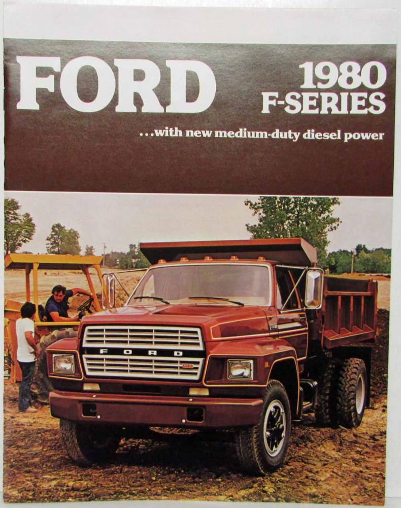 1980 Ford F-Series with New Medium-Duty Diesel Power Sales Brochure REVISED