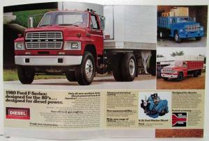 1980 Ford F-Series with New Medium-Duty Diesel Power Sales Brochure REVISED