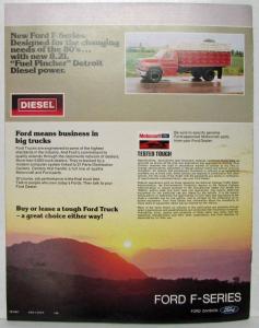 1980 Ford F-Series with New Medium-Duty Diesel Power Sales Brochure REVISED