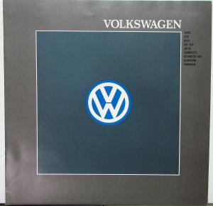 1991 VOLKSWAGEN SALES BROCHURE CABRIO GTI FOX PASSAT
