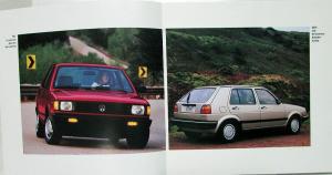 1988 Volkswagen VW Fox Golf GTI Jetta Scirocco Quantum Vanagon Sales Brochure